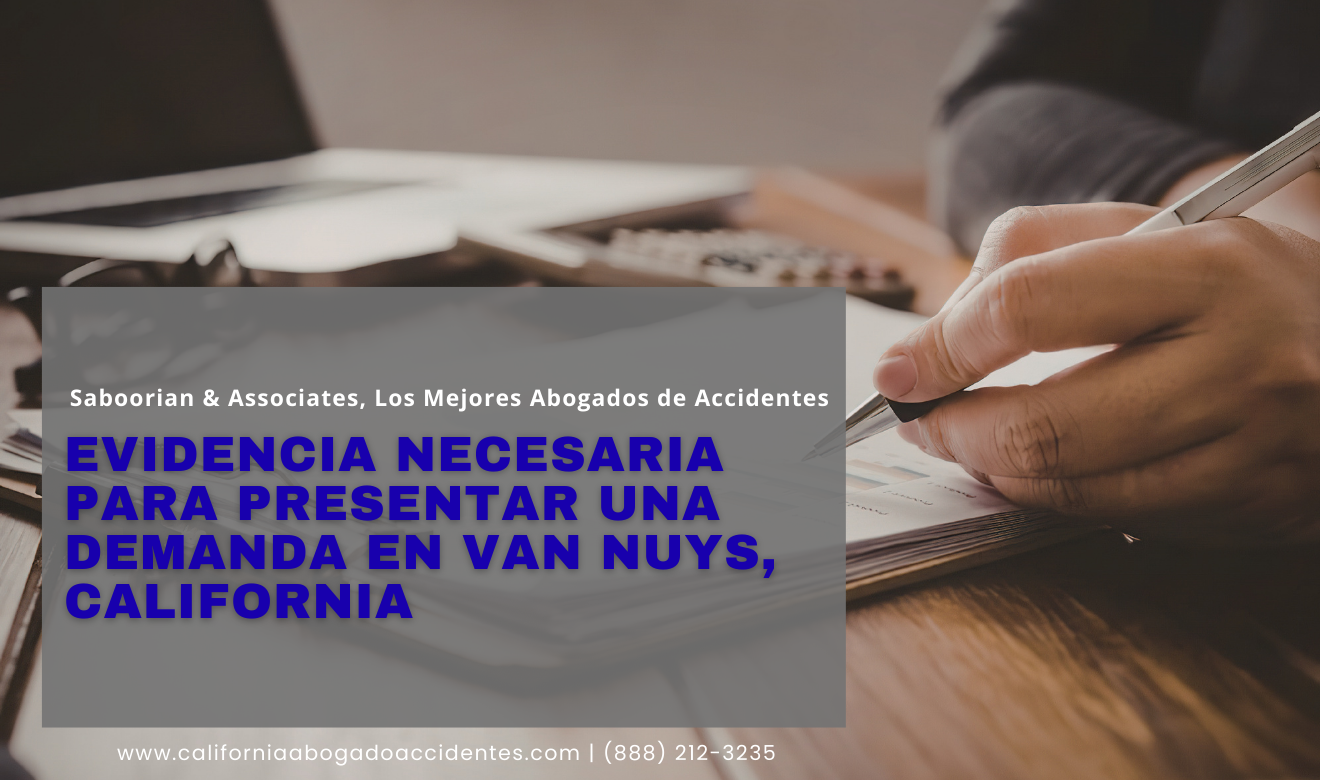 qué evidencia necesito para demanda Van Nuys
