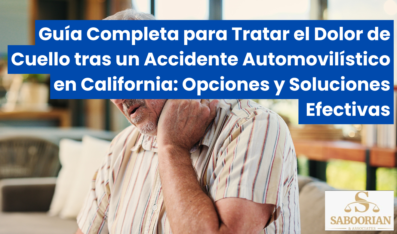 me duele el cuello después de un accidente de auto