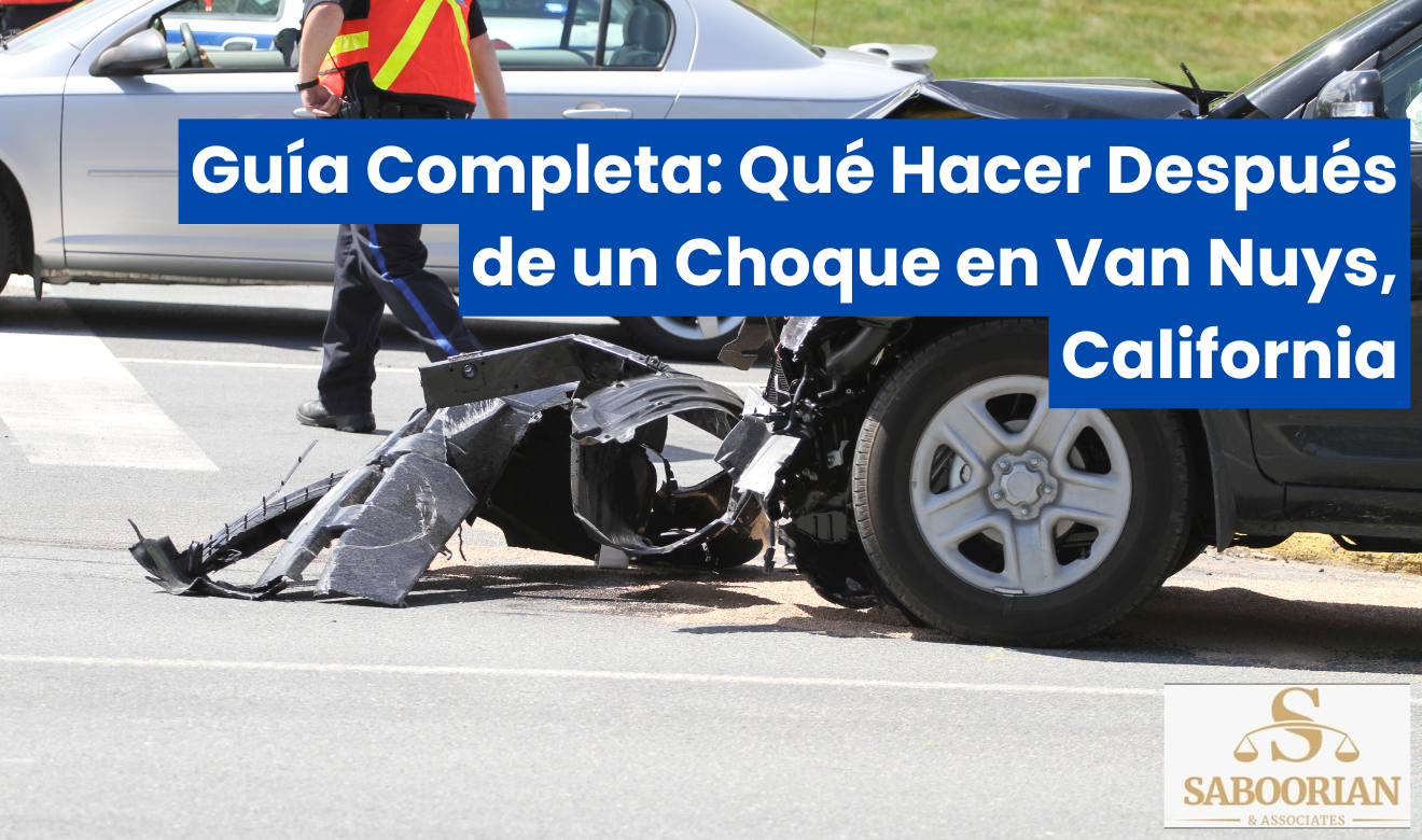 qué hacer después de un choque en Van Nuys