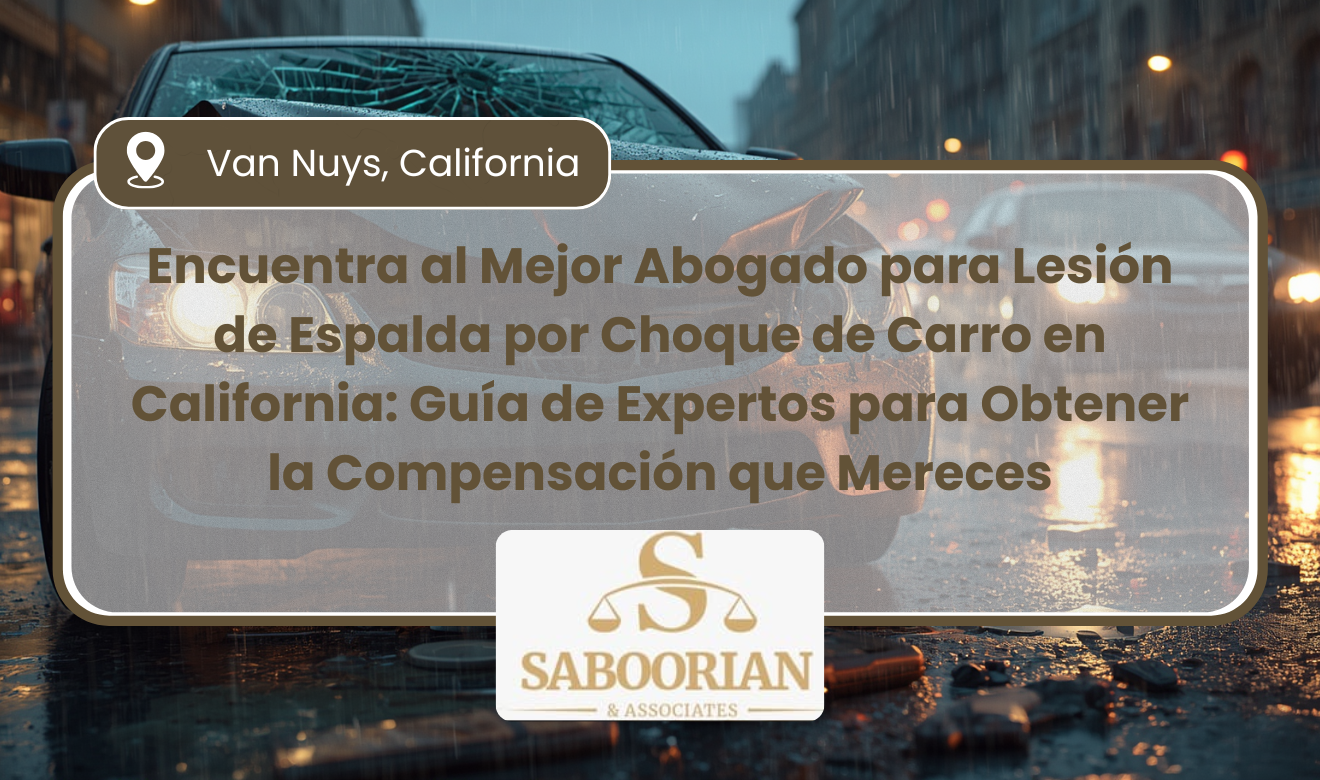 abogado para lesión de espalda por choque de carro