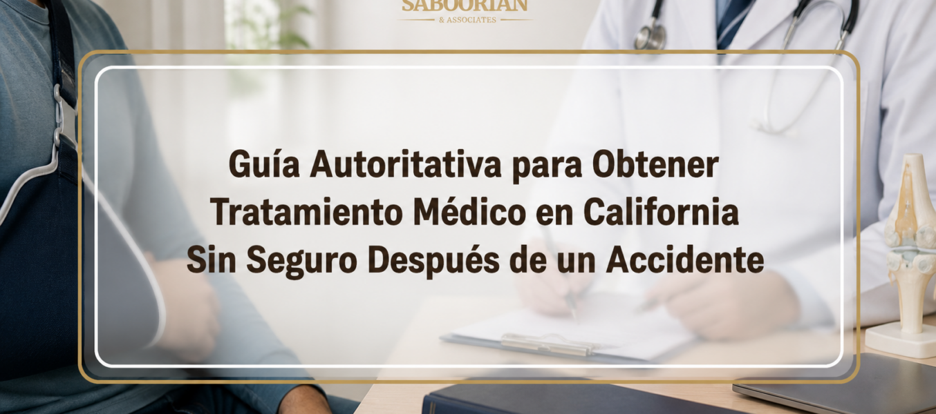 Guía Autoritativa para Obtener Tratamiento Médico en California Sin Seguro Después de un Accidente